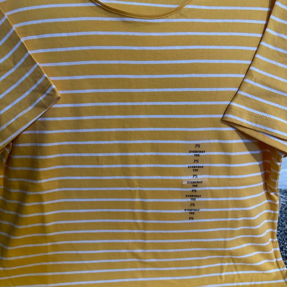 NWT: Yellow/White stripe shirt S /SP